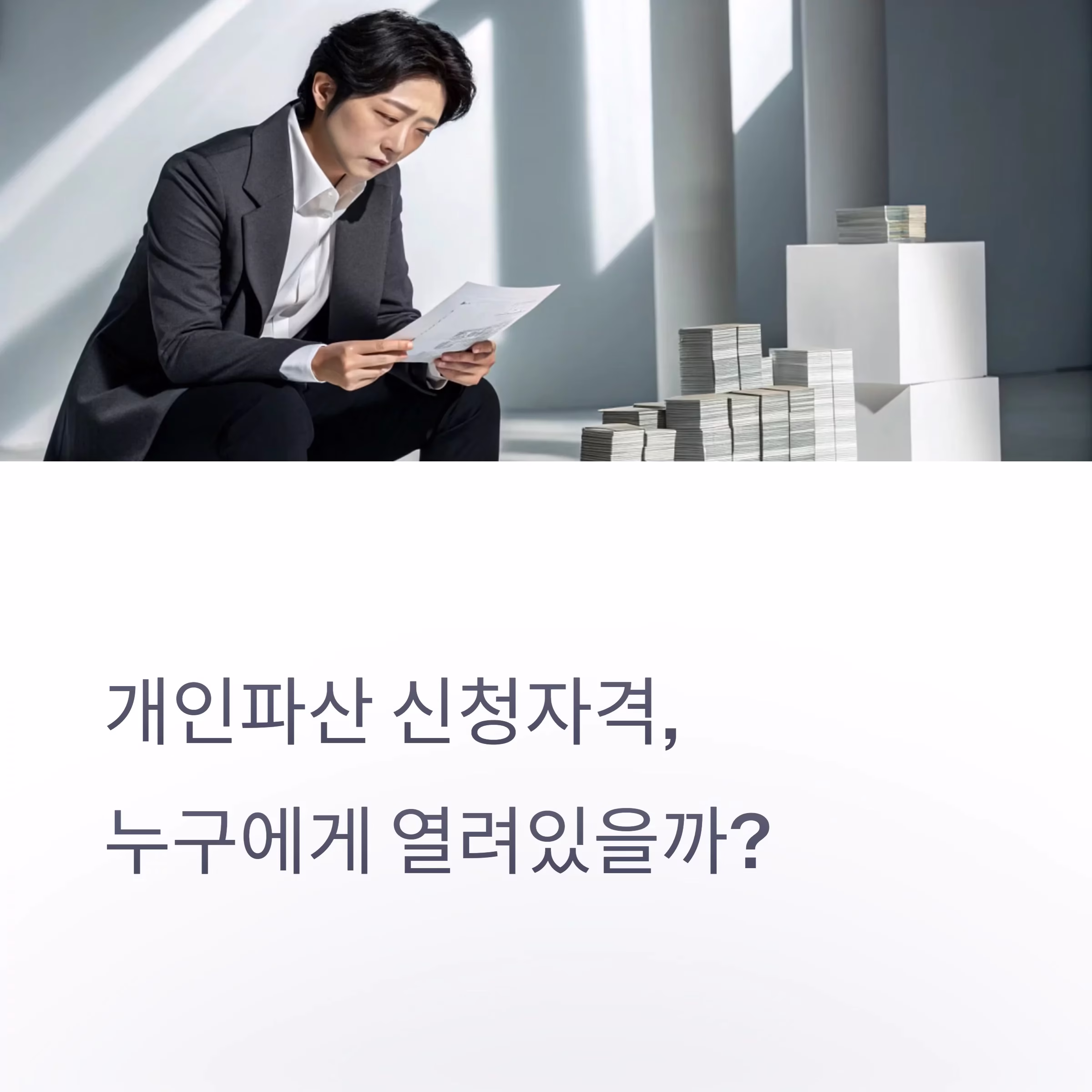 개인파산 신청 자격, 누구에게나 열려 있을까?