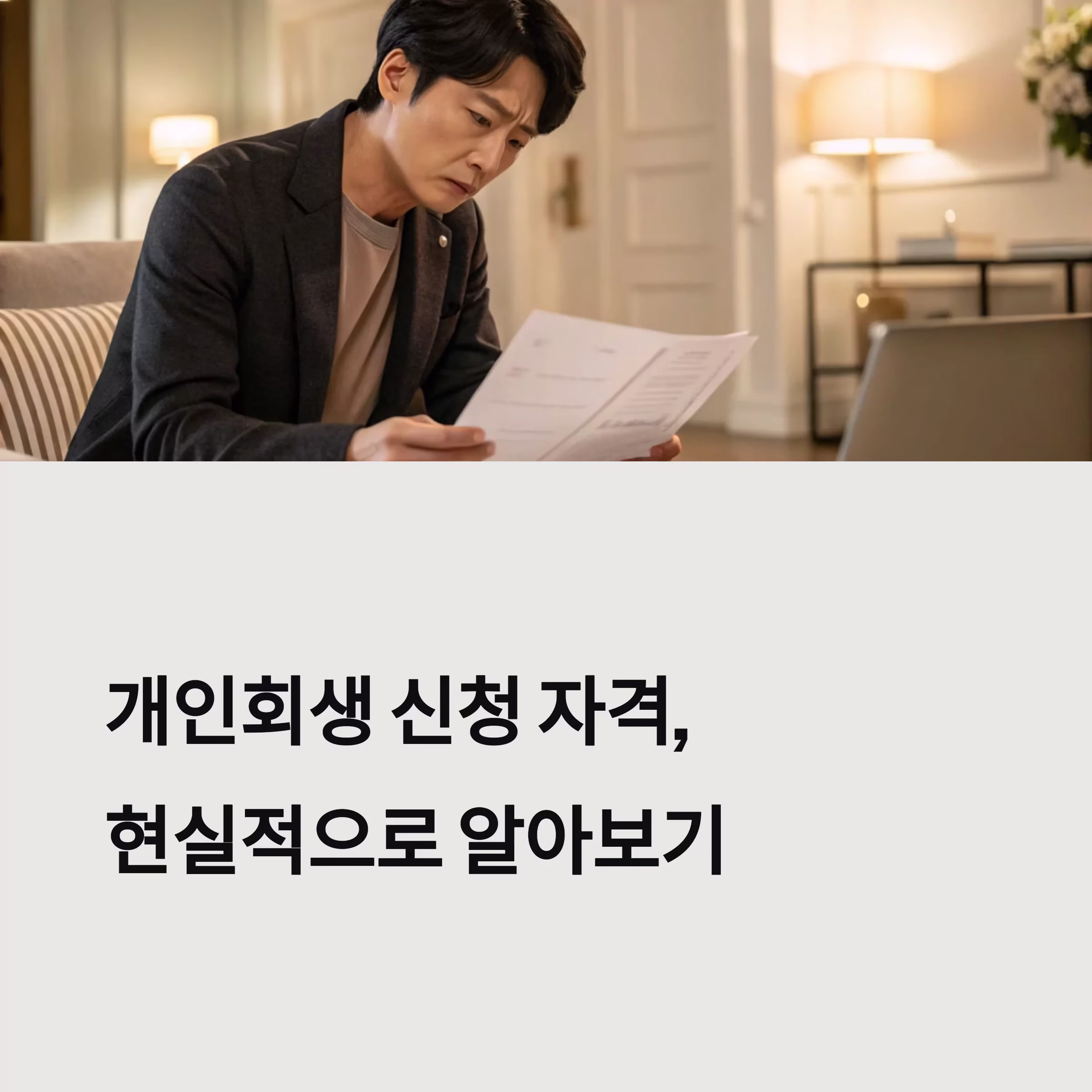 개인회생 신청 자격, 현실 기준으로 따져봐야 할 모든 것